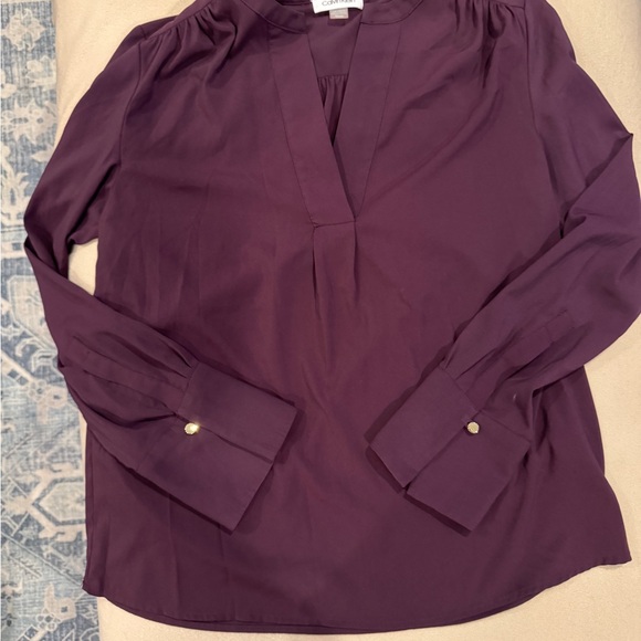 Calvin Klein Tops - Calvin Klein Deep Purple Blouse